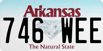 AR license plate 746WEE