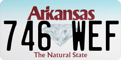 AR license plate 746WEF