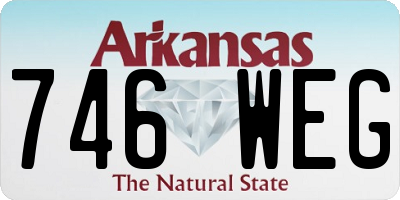 AR license plate 746WEG