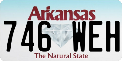 AR license plate 746WEH
