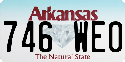 AR license plate 746WEO