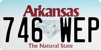 AR license plate 746WEP
