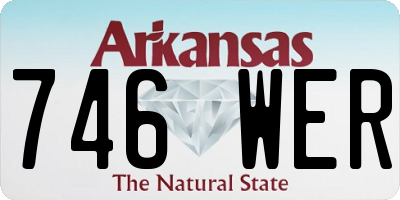 AR license plate 746WER