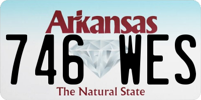 AR license plate 746WES