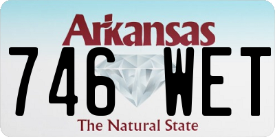 AR license plate 746WET