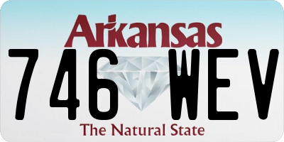 AR license plate 746WEV