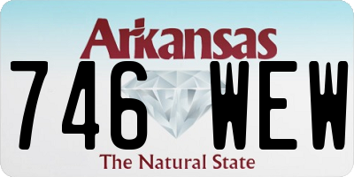 AR license plate 746WEW