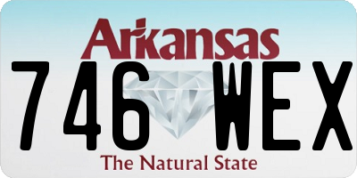 AR license plate 746WEX