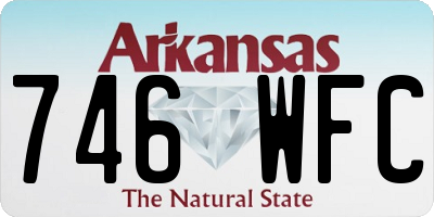 AR license plate 746WFC
