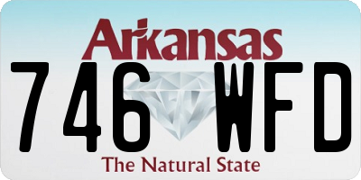 AR license plate 746WFD