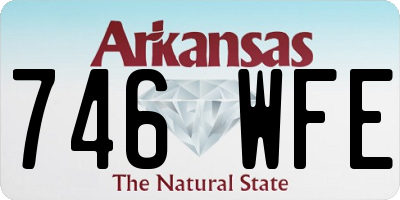 AR license plate 746WFE