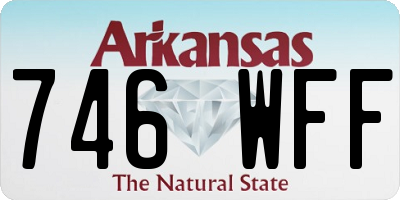 AR license plate 746WFF