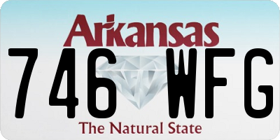 AR license plate 746WFG
