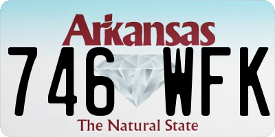 AR license plate 746WFK