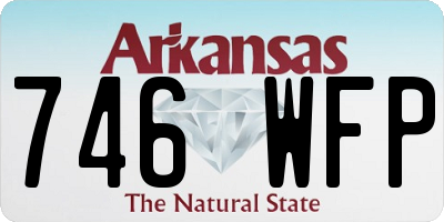 AR license plate 746WFP