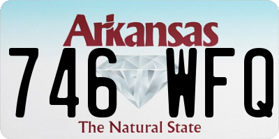 AR license plate 746WFQ