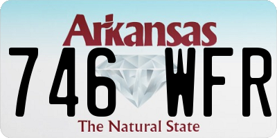 AR license plate 746WFR
