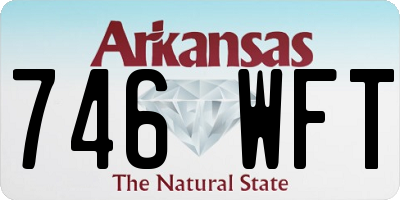 AR license plate 746WFT