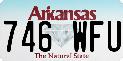 AR license plate 746WFU