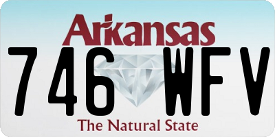 AR license plate 746WFV