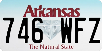 AR license plate 746WFZ