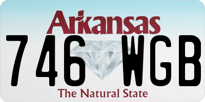 AR license plate 746WGB