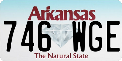 AR license plate 746WGE