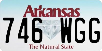 AR license plate 746WGG
