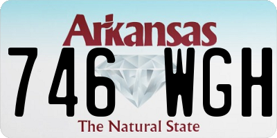 AR license plate 746WGH