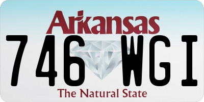 AR license plate 746WGI
