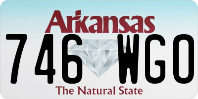 AR license plate 746WGO