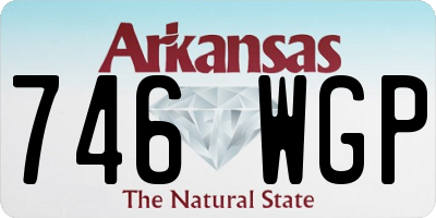 AR license plate 746WGP