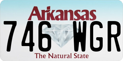 AR license plate 746WGR