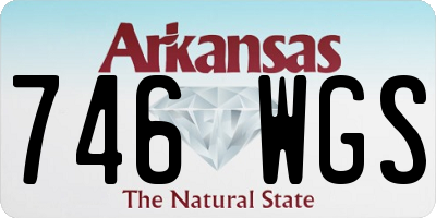 AR license plate 746WGS