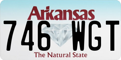 AR license plate 746WGT