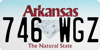 AR license plate 746WGZ