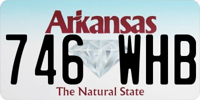 AR license plate 746WHB