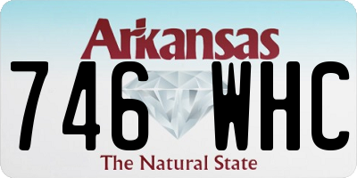 AR license plate 746WHC