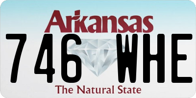 AR license plate 746WHE