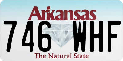 AR license plate 746WHF