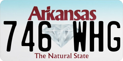 AR license plate 746WHG