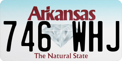 AR license plate 746WHJ