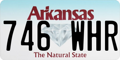 AR license plate 746WHR