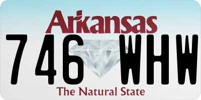 AR license plate 746WHW
