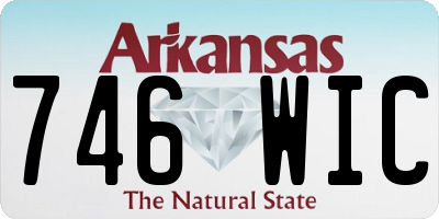AR license plate 746WIC