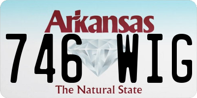 AR license plate 746WIG