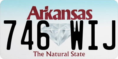 AR license plate 746WIJ