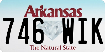 AR license plate 746WIK