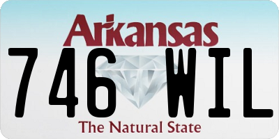 AR license plate 746WIL