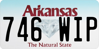 AR license plate 746WIP